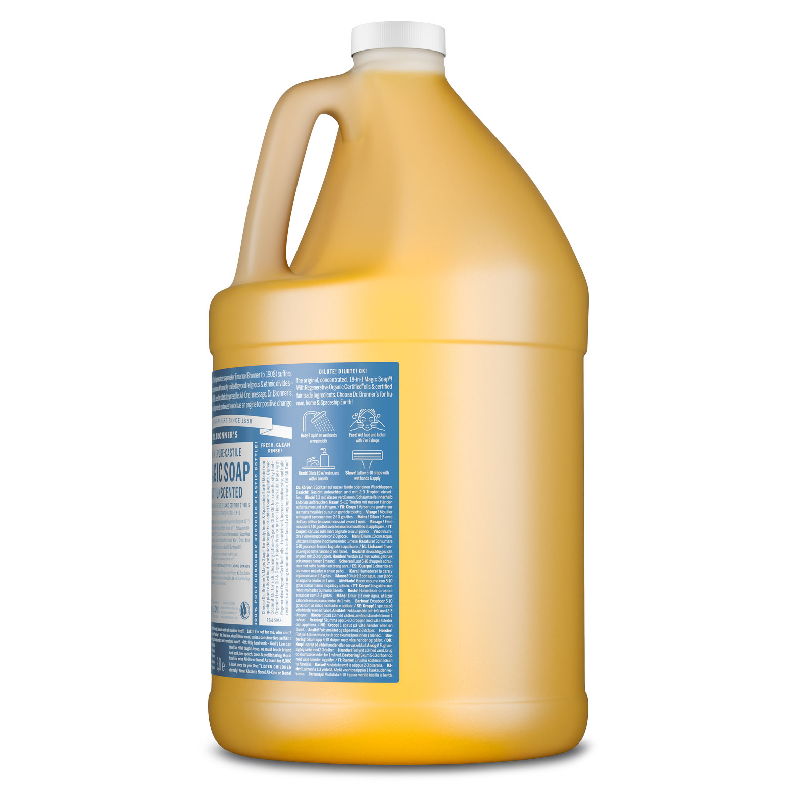 MAGIC SOAP Flüssigseife Ohne Duft 3,8 L (1 Gallon)
