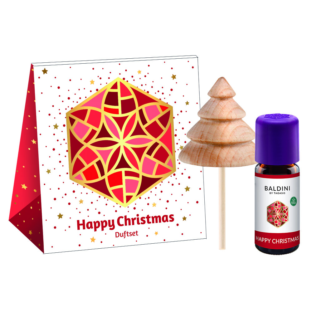 Happy Christmas Duftset mit Holztanne 10 ml