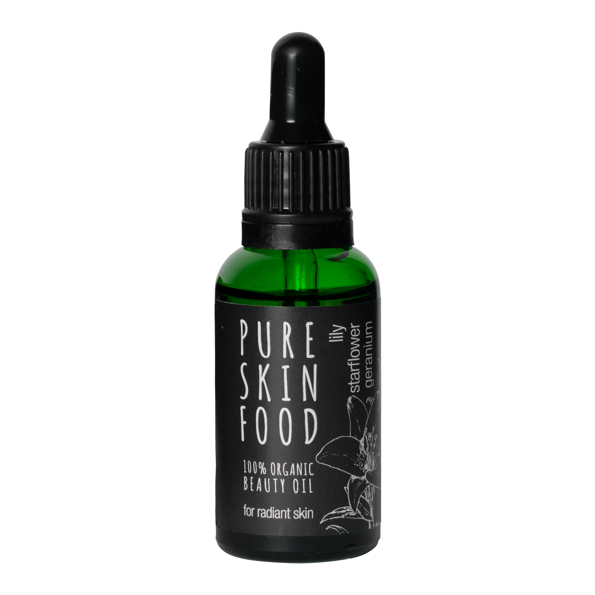 Organic Beauty Oil Starflower, Geranium & Lily 30ml