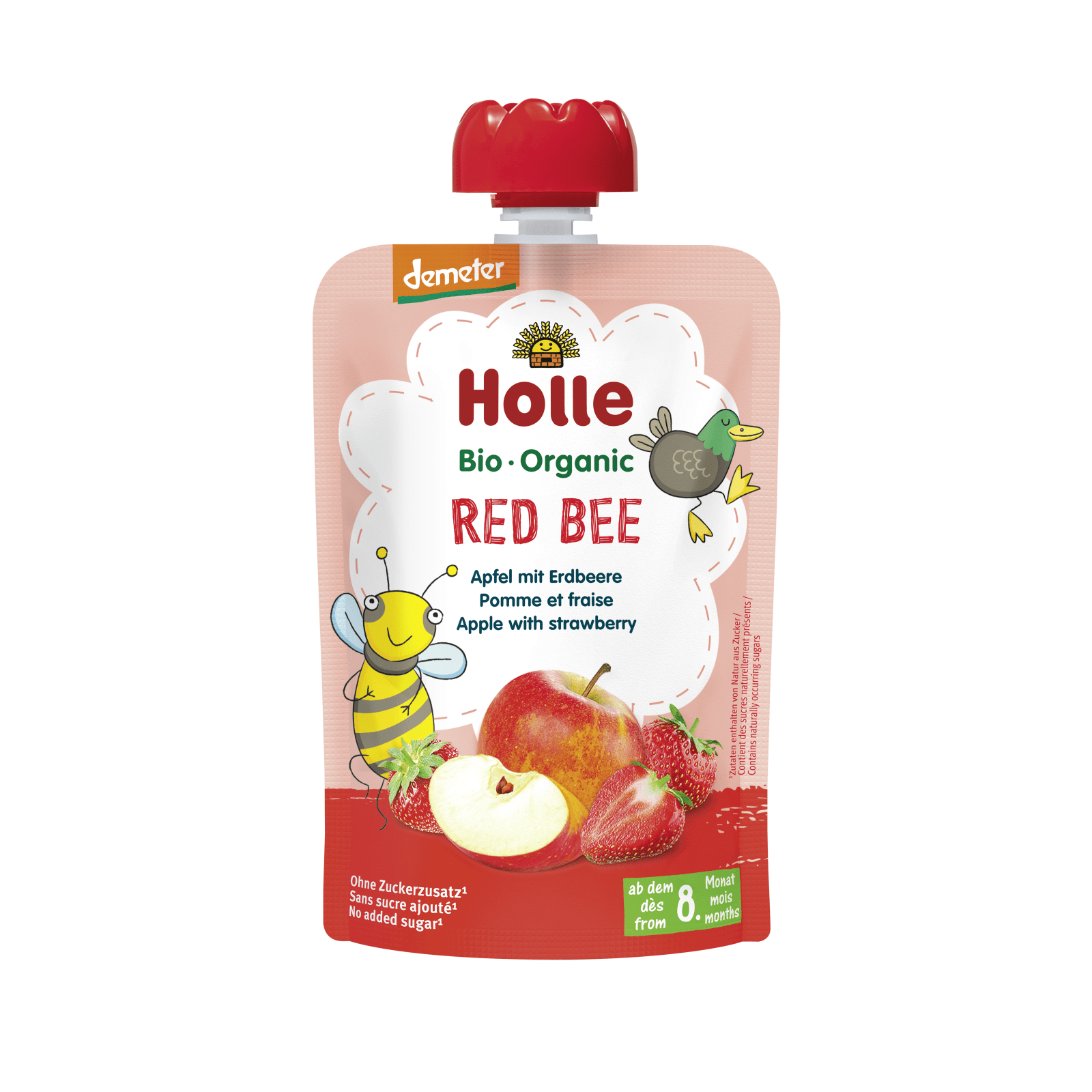 Red Bee - Pouchy Apfel, Erdbeere, 100g Red Bee - Pouchy Apfel, Erdbeere, 100g