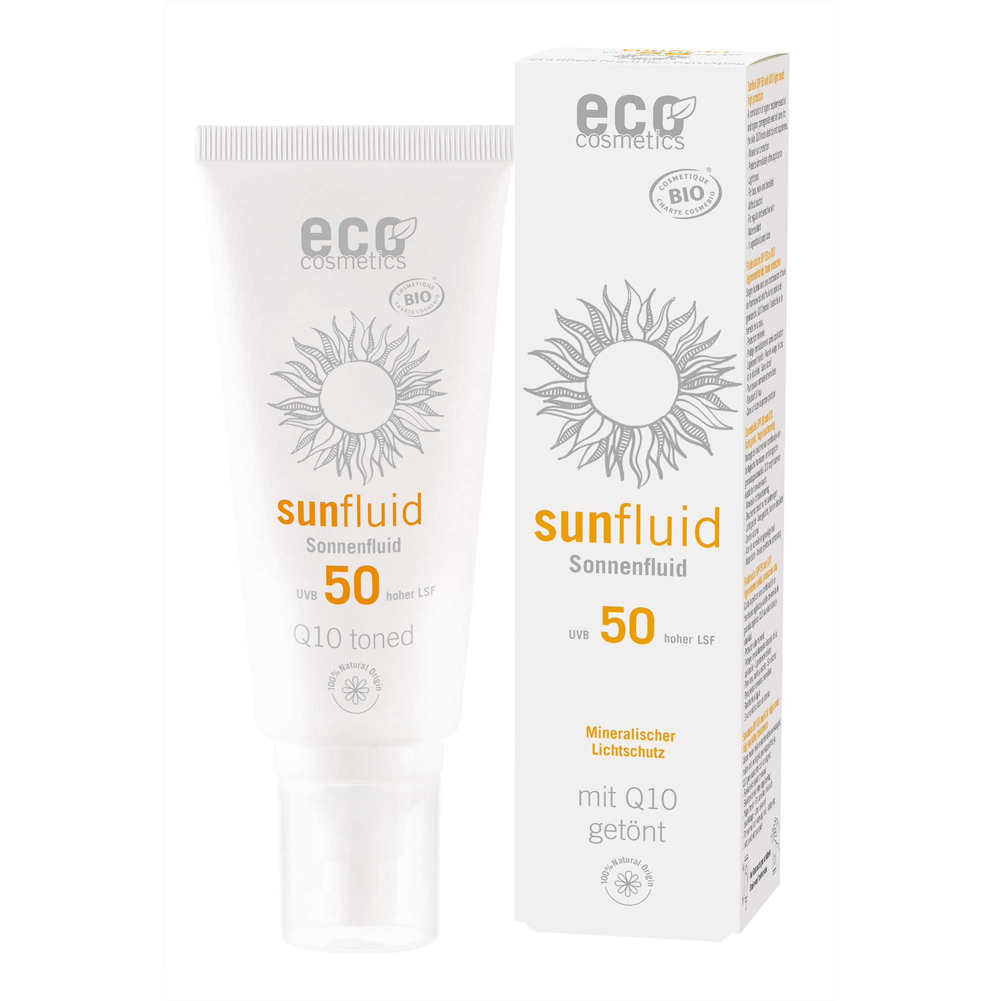 ECO Sonnenfluid getönt  LSF 50 , 100ml ECO Sonnenfluid getönt  LSF 50 , 100ml