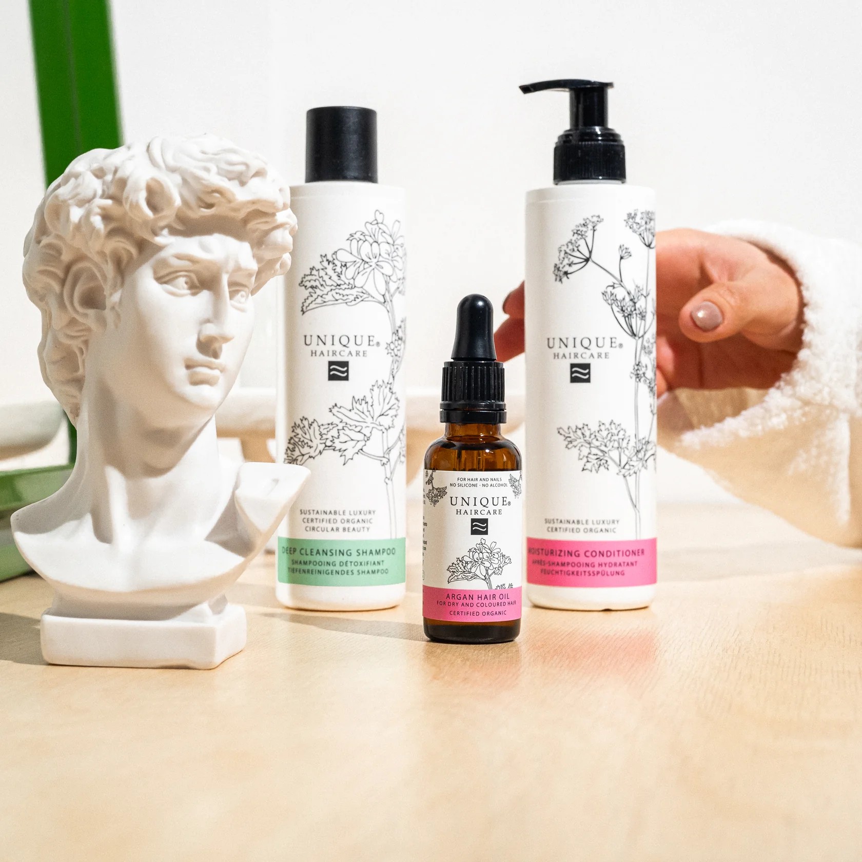 UNIQUE Haaröl Argan OHNE Duft, 100 ml