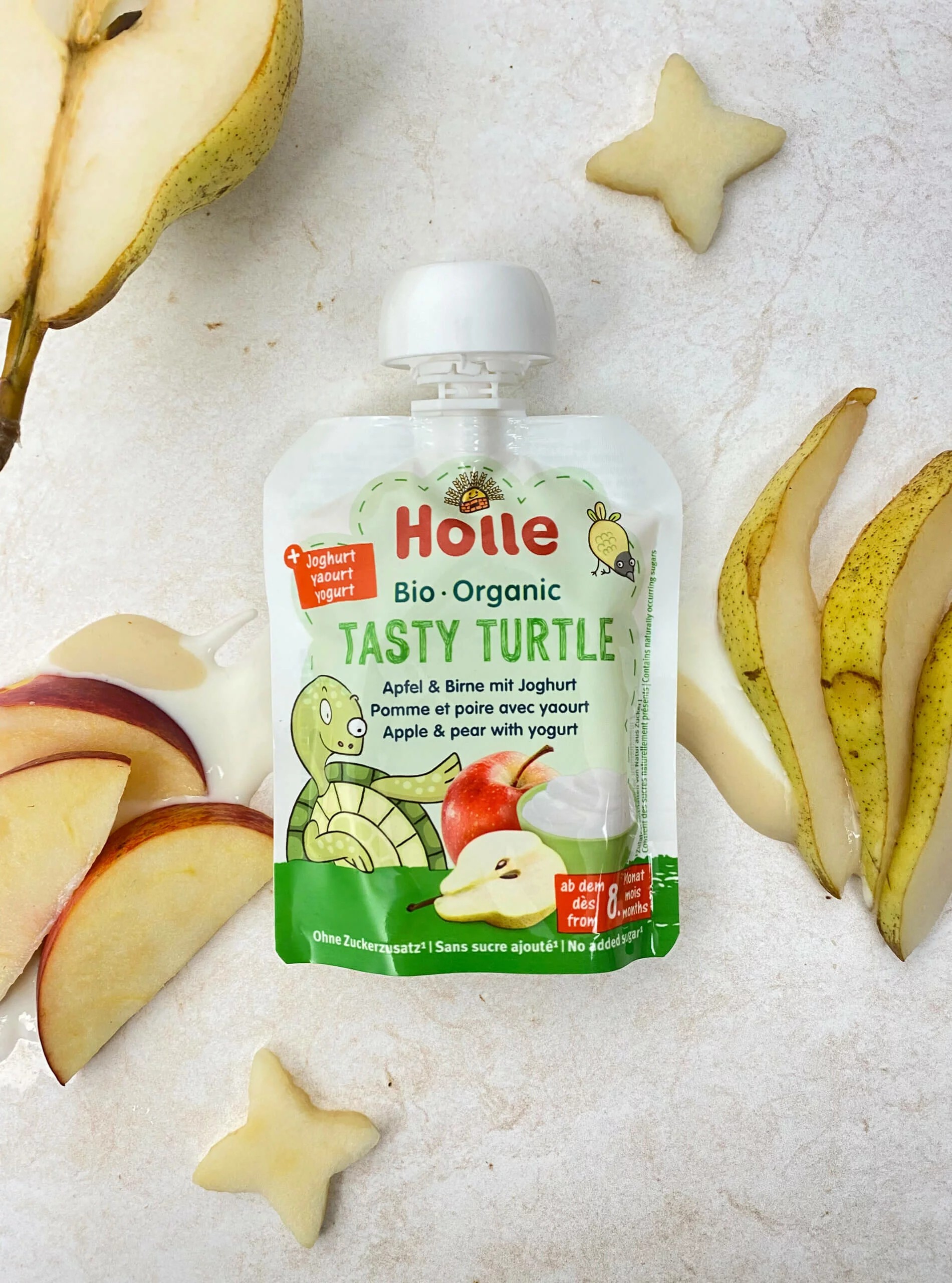 Tasty Turtle-Apfel & Birne mit Joghurt 85g Tasty Turtle-Apfel & Birne mit Joghurt 85g