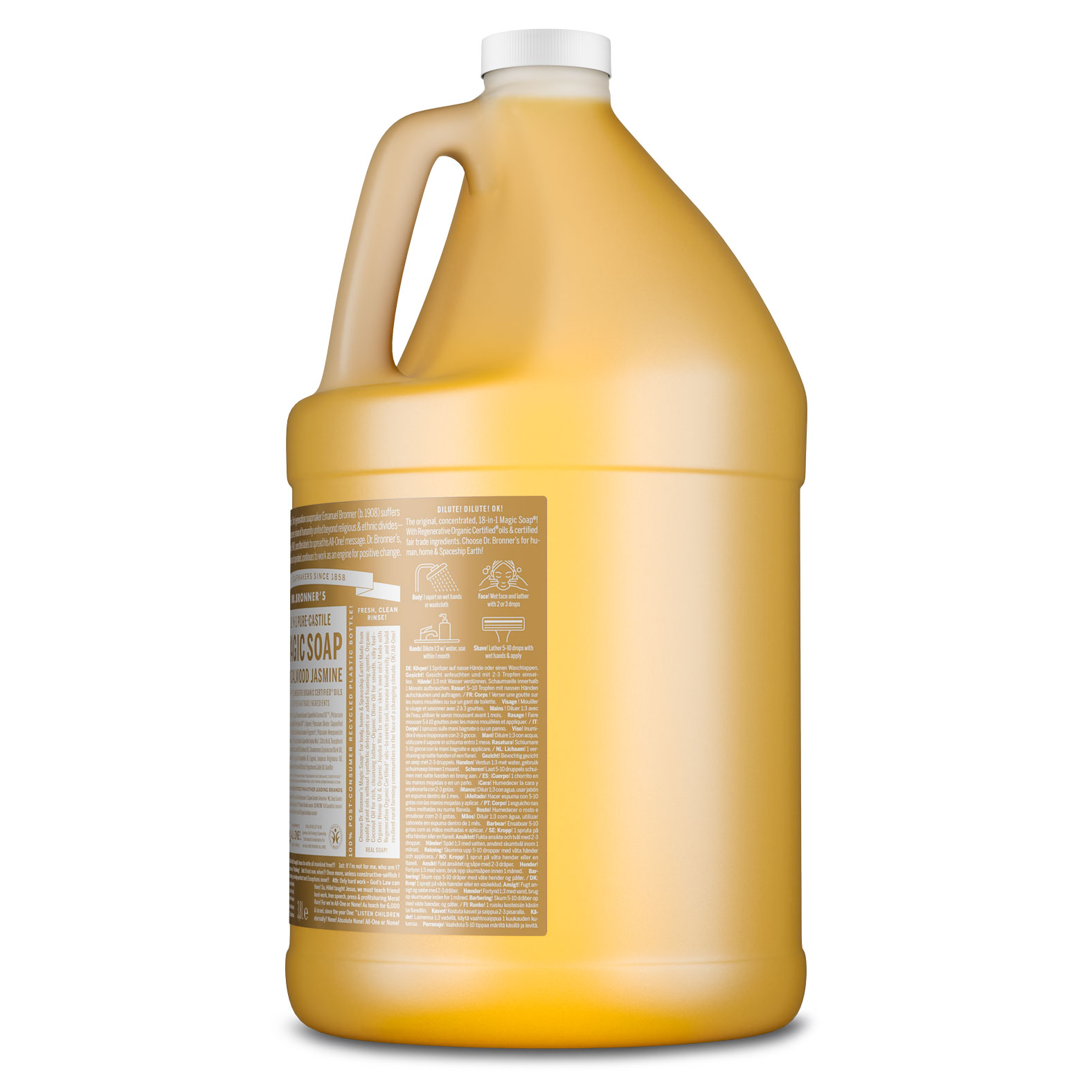 MAGIC SOAP Flüssigseife Sandelholz-Jasmin 3,8 L (1 Gallon)