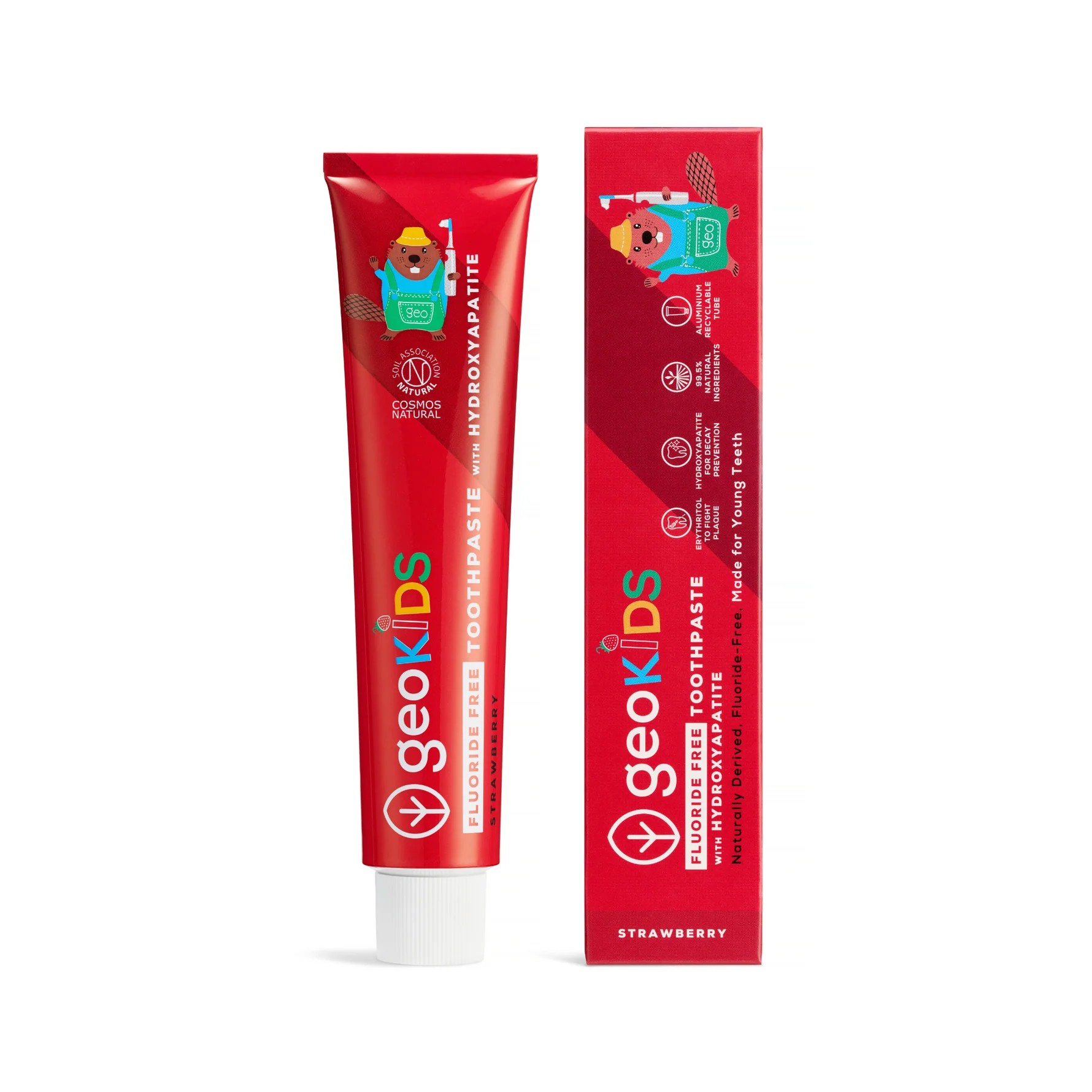 GEORGANICS  Zahnpasta Geo KIDS Erdbeer, OHNE Fluorid 75ml