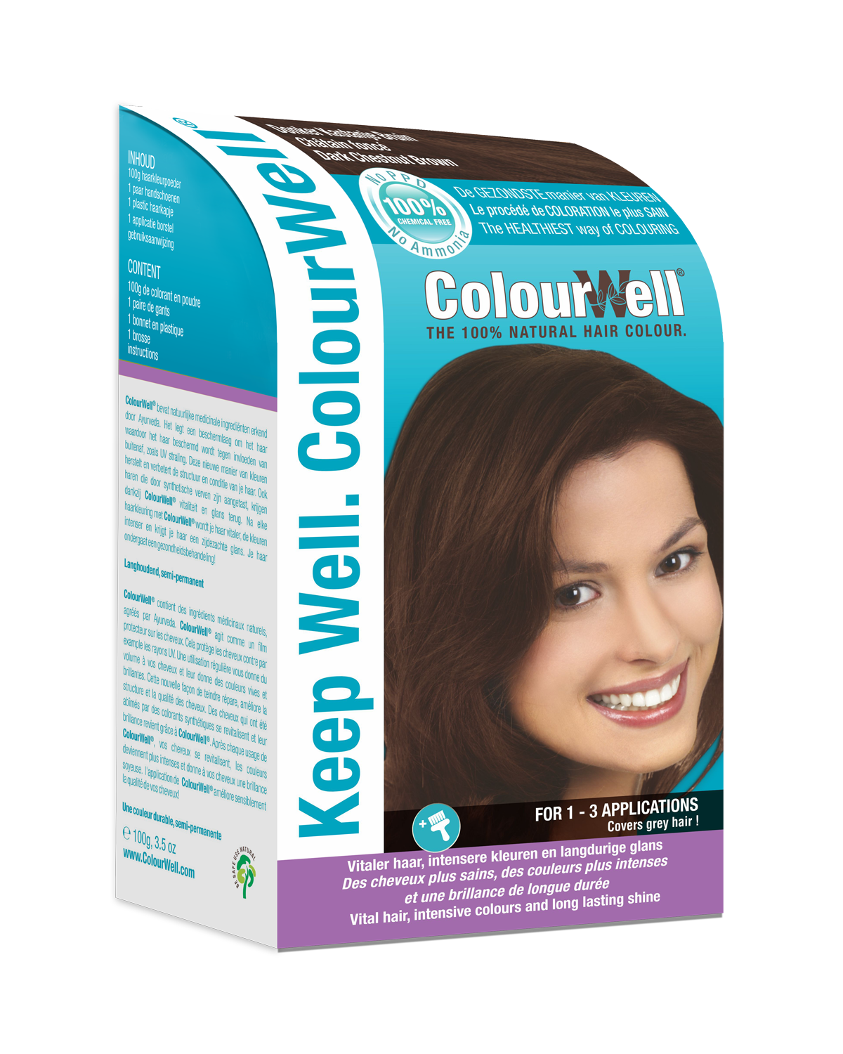 ColourWell dunkel kastanienbraun 100g