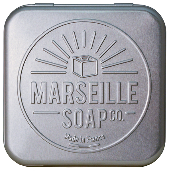 Seifendose Aluminum Marseille Seife 100 g 8x8x2,7  1 Stk