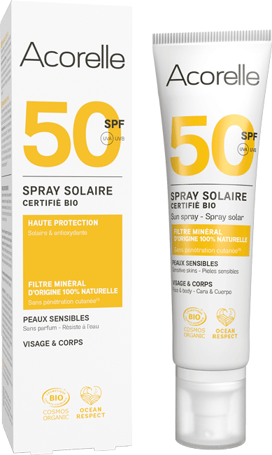 ACORELLE Sun Sonnenspray ohne Duft  LSF 50, 100ml