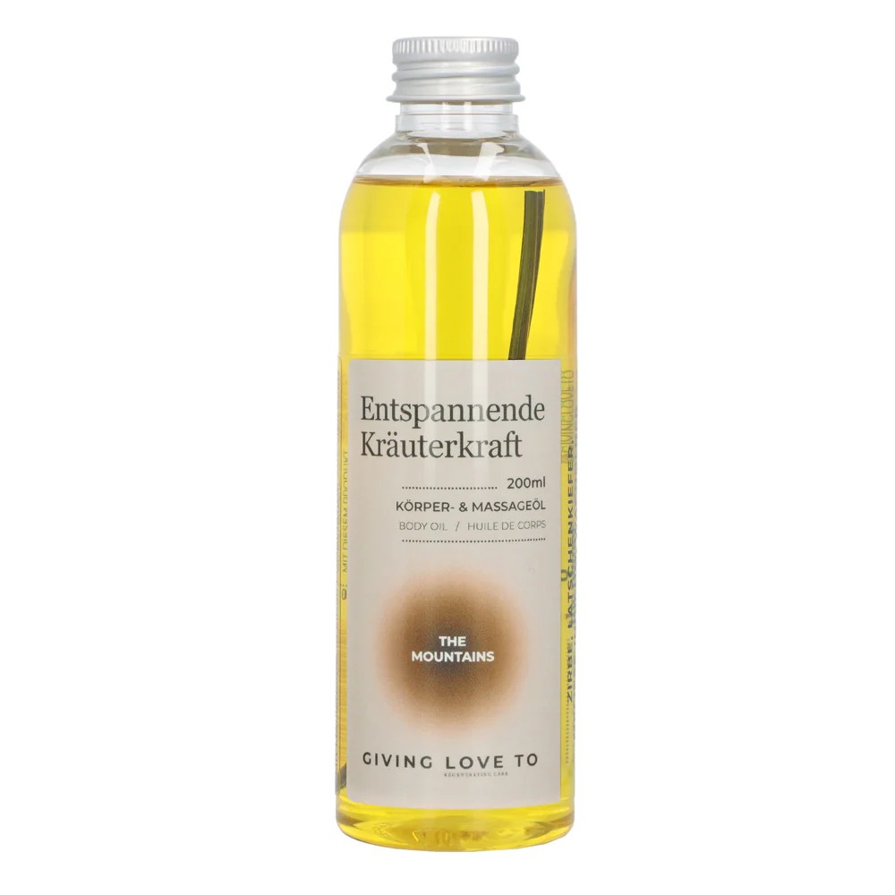 Pflege-Körper- und Massageöl 200 ml - „Mountains“