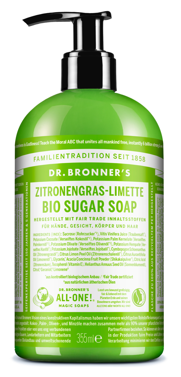 Lemongrass 355ml Sugar Soap BR