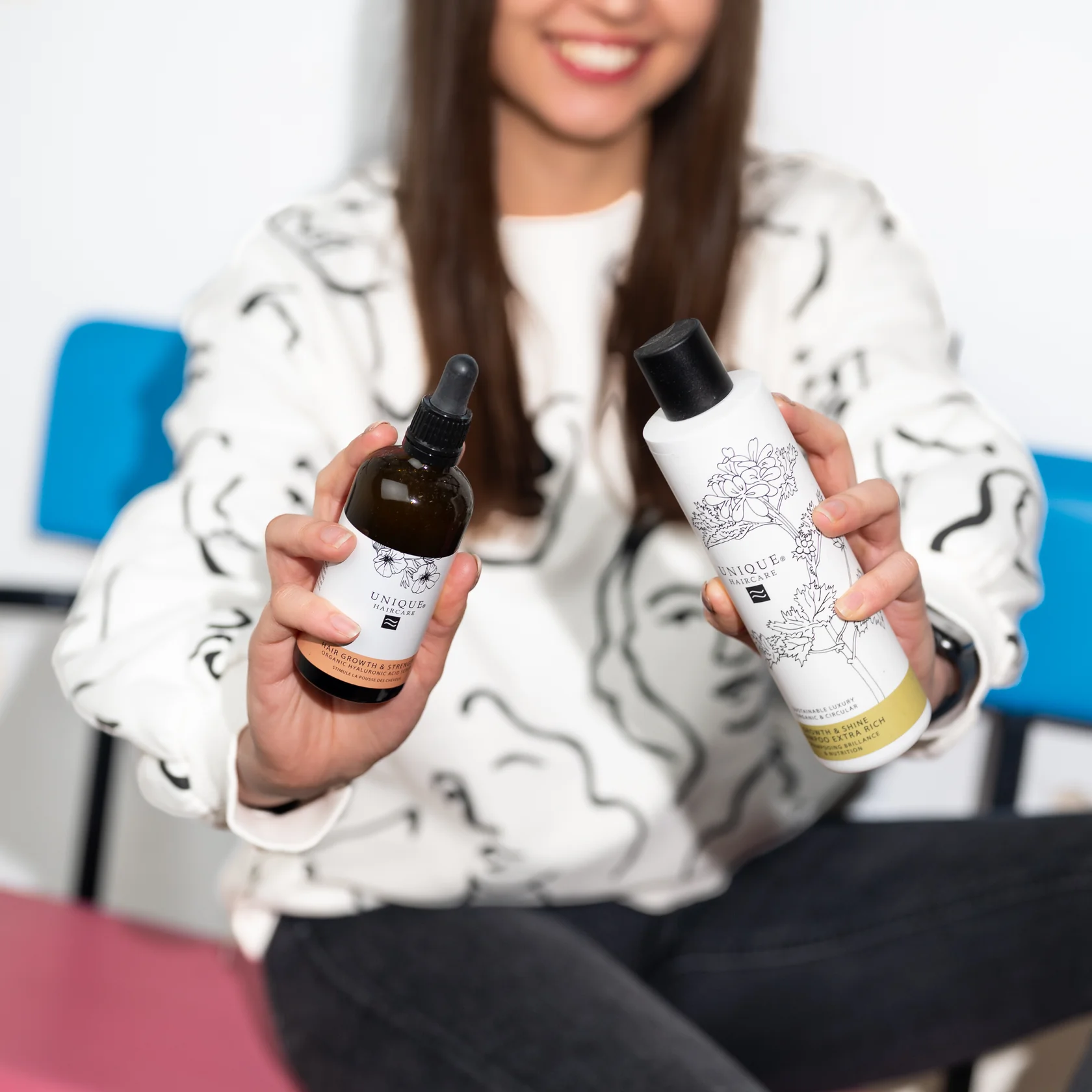 UNIQUE Hyaluronserum  Haarwuchs kräftiges Haar, 100 ml