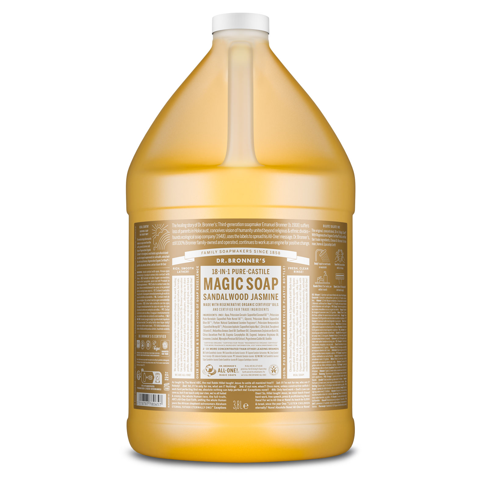 MAGIC SOAP Flüssigseife Sandelholz-Jasmin 3,8 L (1 Gallon)