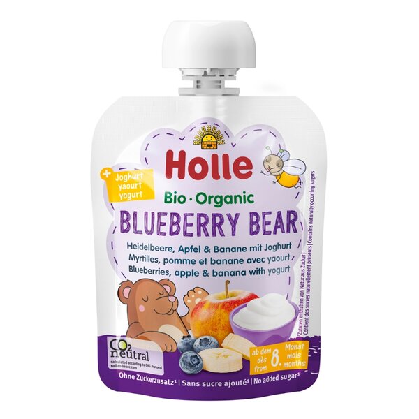 Blueberry Bear Apfel, Banane, Heidelbeere  mit Joghurt 85g Blueberry Bear Apfel, Banane, Heidelbeere  mit Joghurt 85g