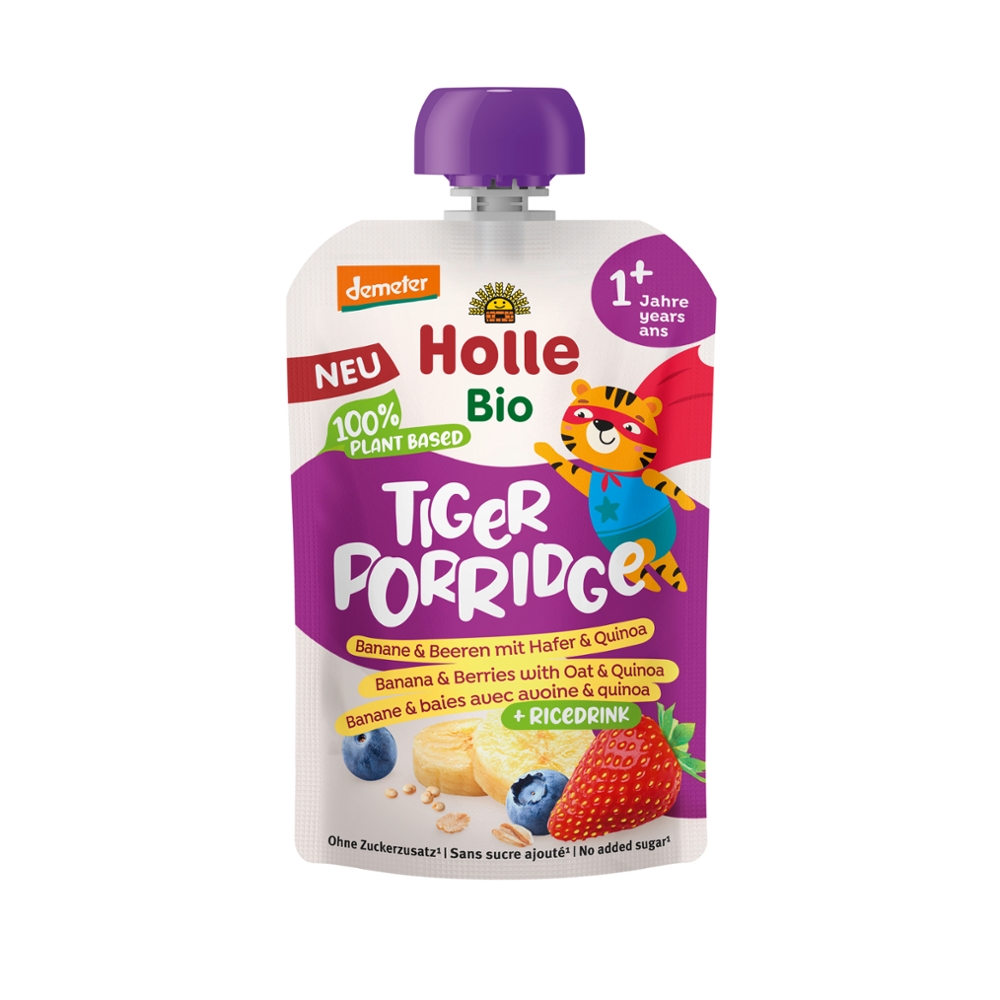 Tiger Porridge Banane&Beeren mit Hafer&Quinoa 110g Tiger Porridge Banane&Beeren mit Hafer&Quinoa 110g