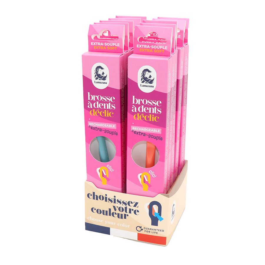 LAMAZUNA Zahnbürste - Extra soft, Farben sort. !STk
