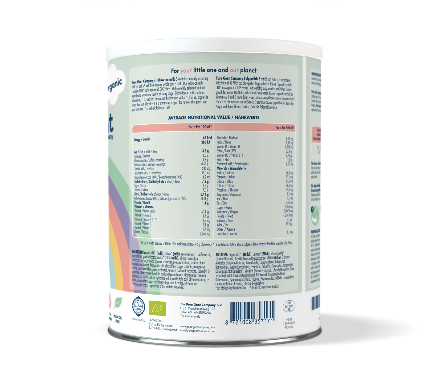 Bio Folgemilch Ziege 3 400g