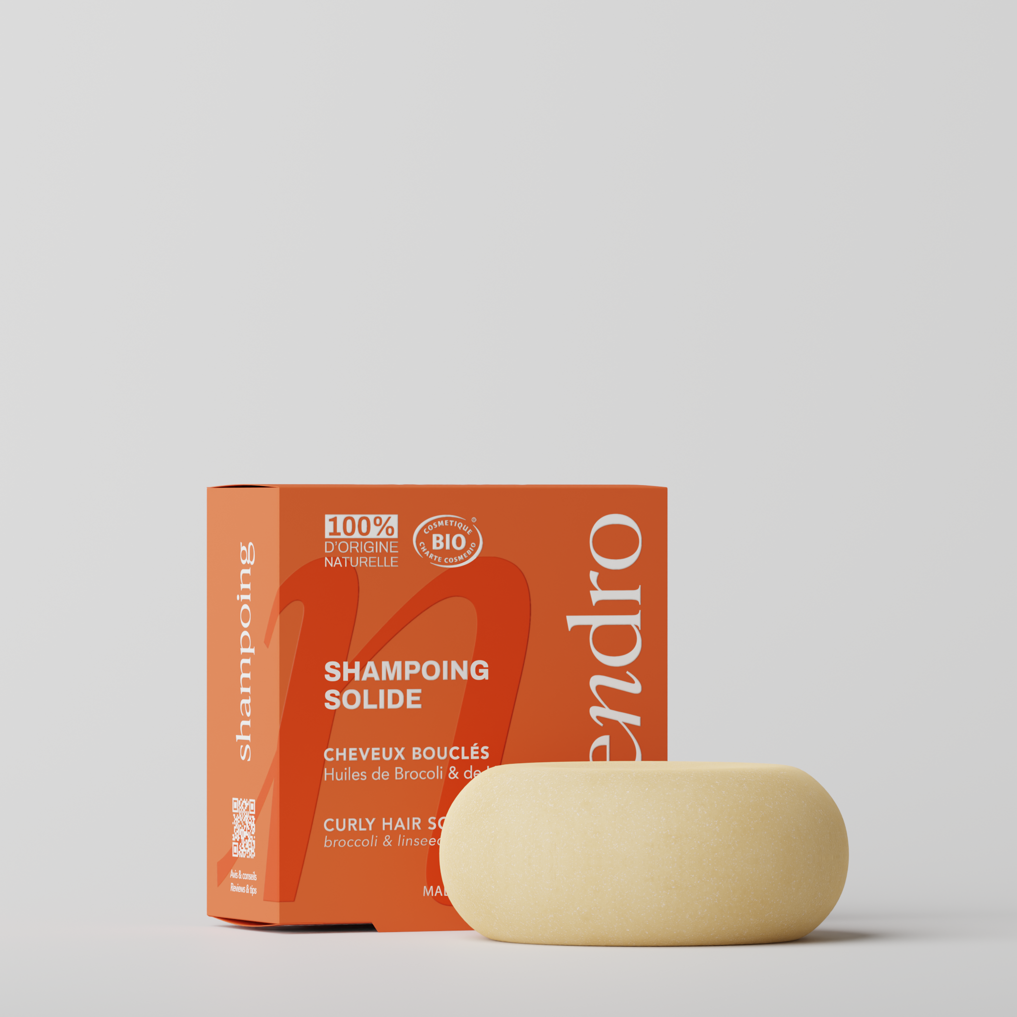 ENDRO Festes Shampoo Lockiges  Haar, 80ml